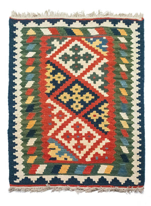 Alfombra Kelim - Oriental - 120 x 80 cm - verde