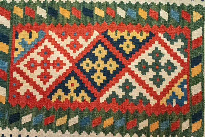 Alfombra Kelim - Oriental - 120 x 80 cm - verde