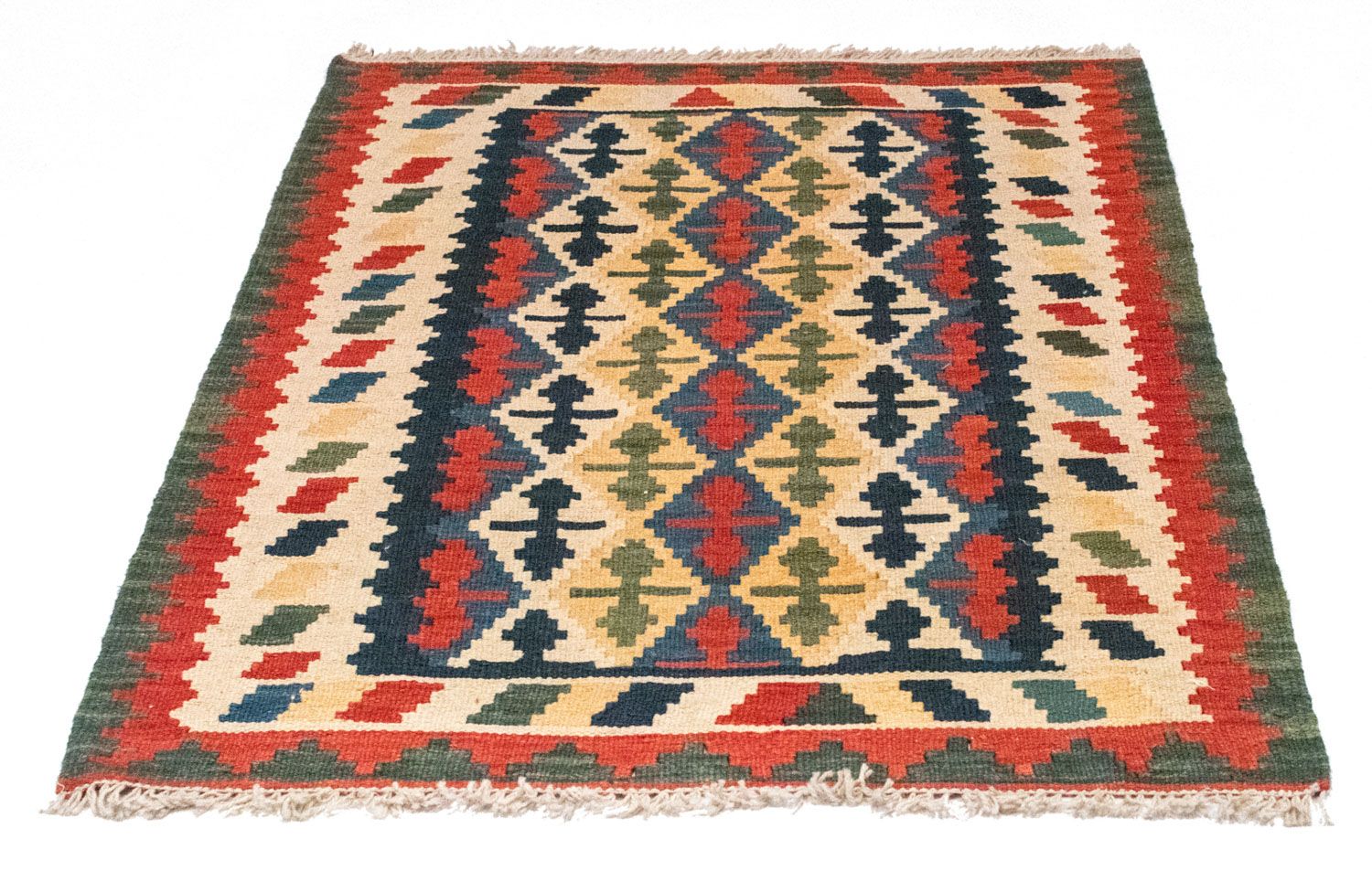 Alfombra Kelim - Oriental - 123 x 86 cm - naranja