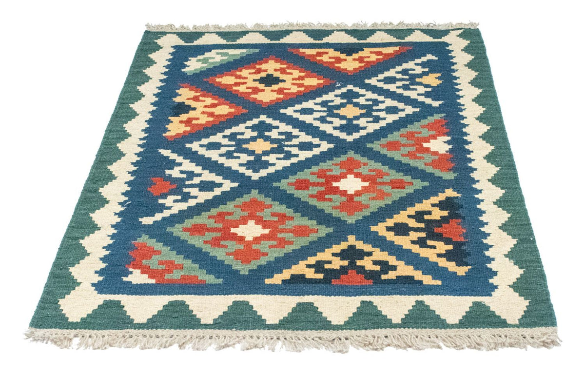Alfombra Kelim - Oriental - 123 x 84 cm - azul
