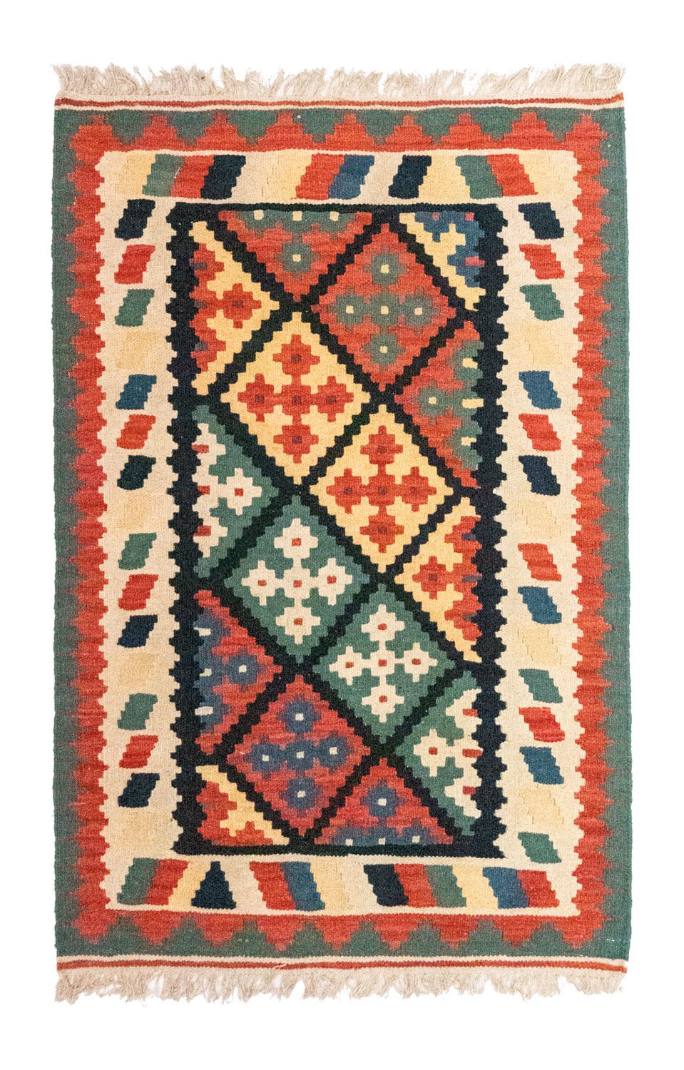 Alfombra Kelim - Oriental - 123 x 82 cm - azul