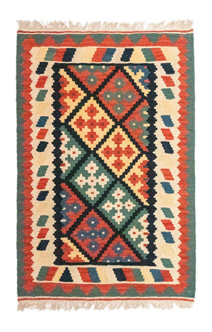 Alfombra Kelim - Oriental - 123 x 82 cm - azul