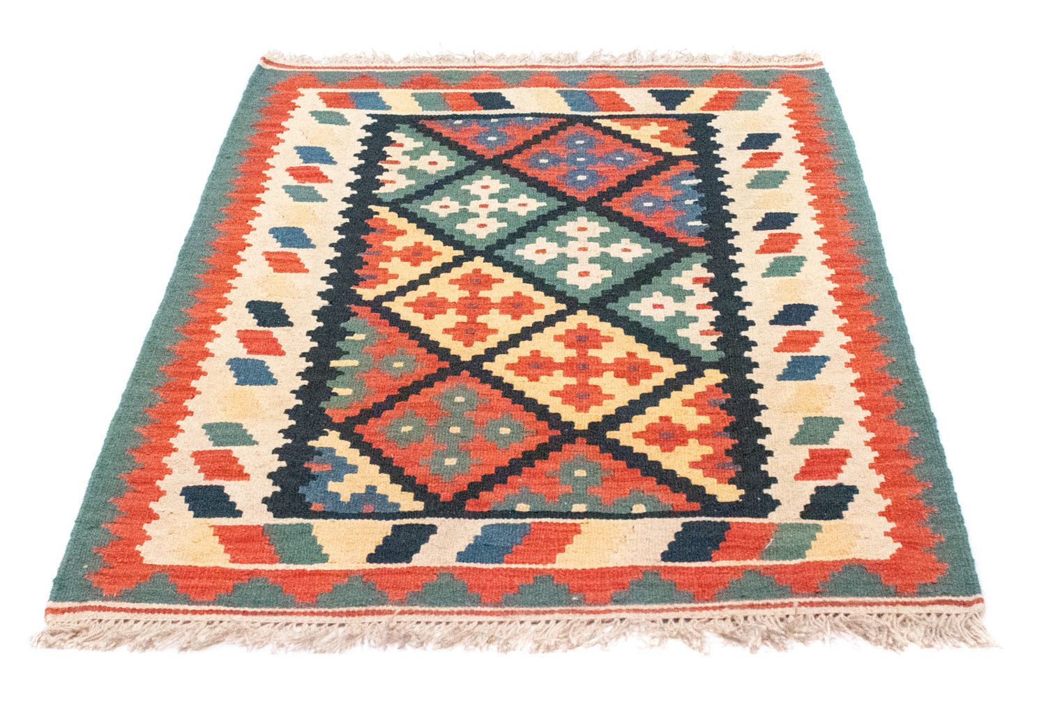 Alfombra Kelim - Oriental - 123 x 82 cm - azul