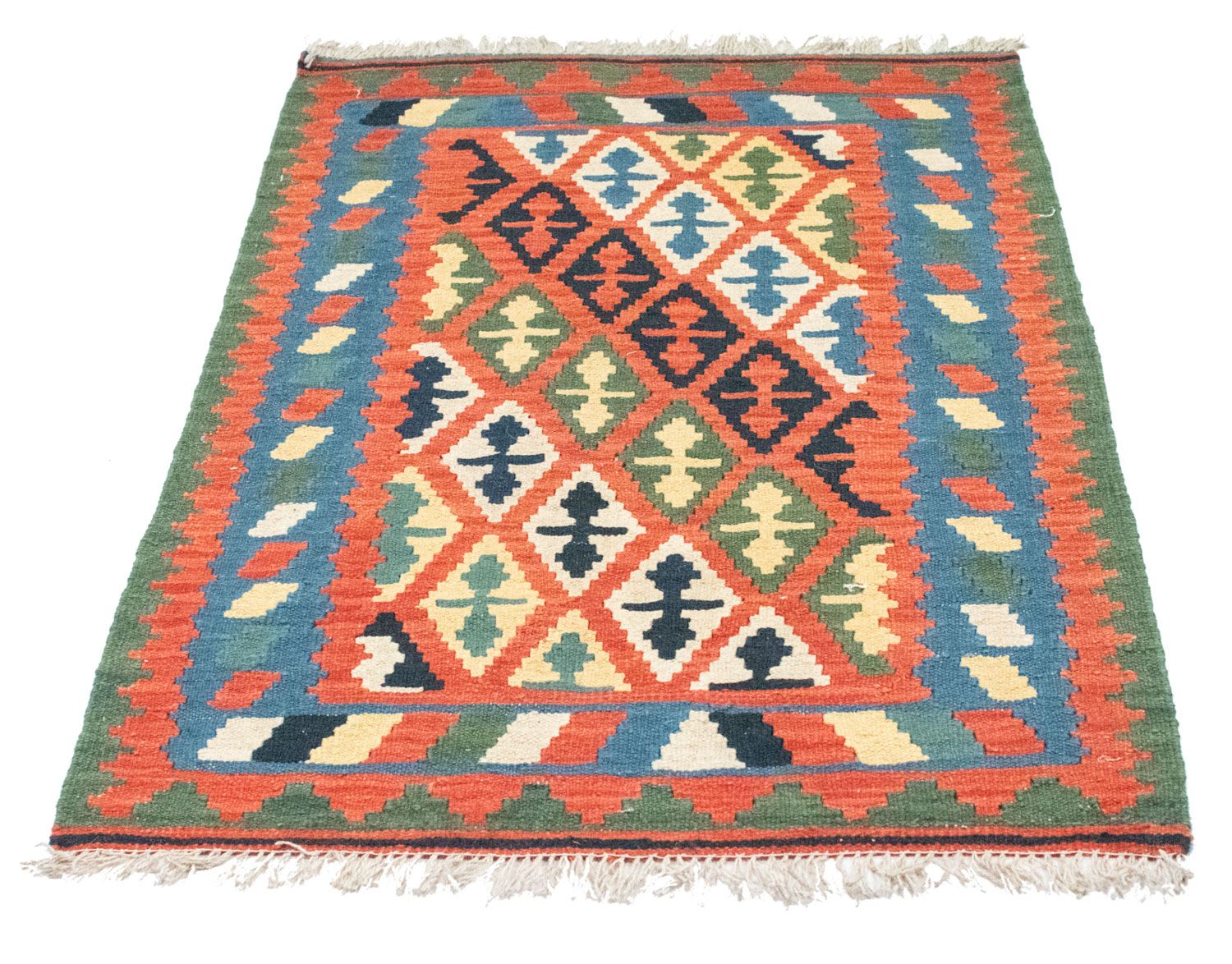 Alfombra Kelim - Oriental - 126 x 83 cm - naranja