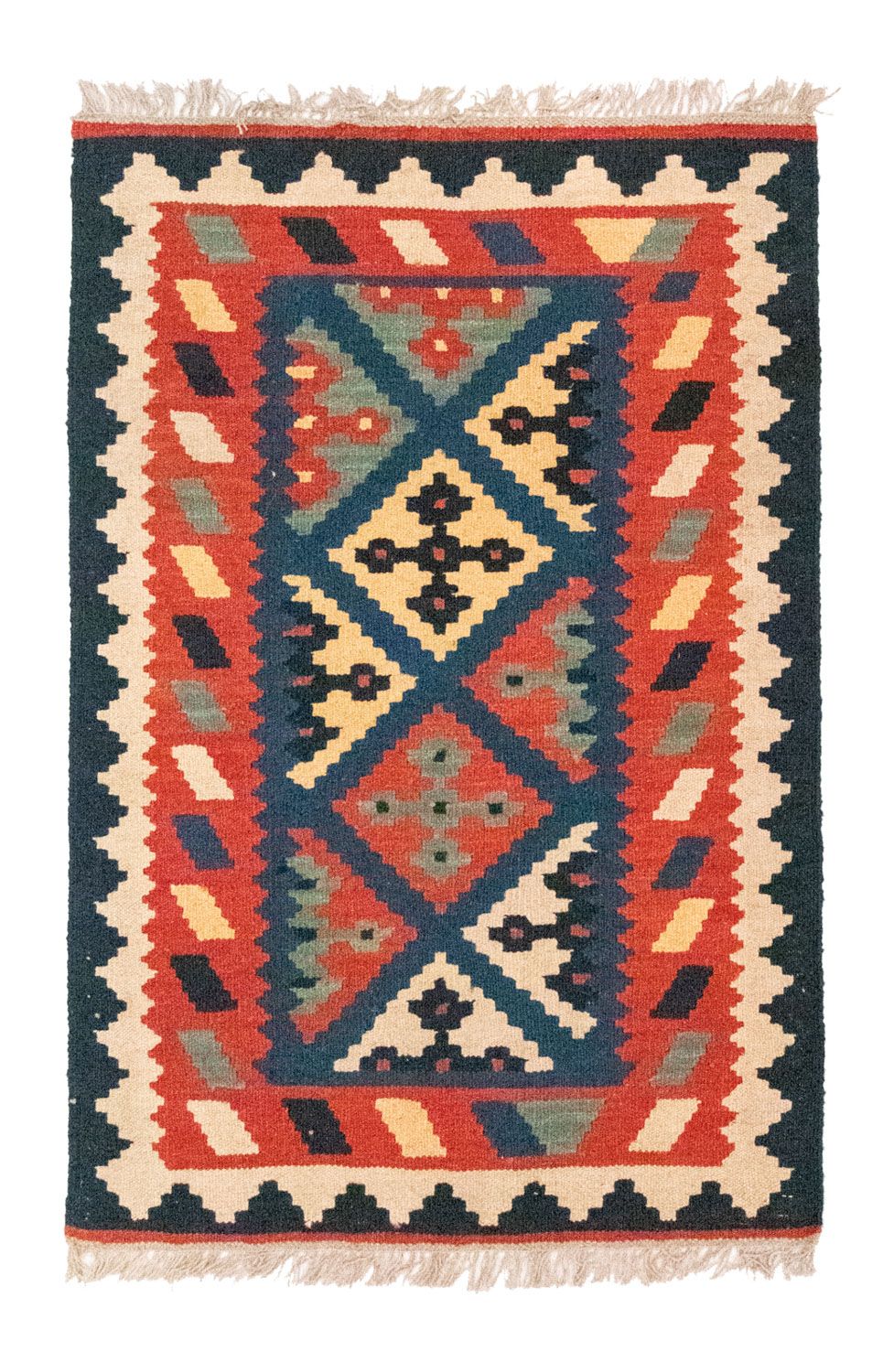 Alfombra Kelim - Oriental - 120 x 80 cm - naranja