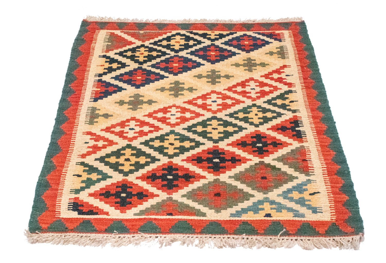 Alfombra Kelim - Oriental - 127 x 80 cm - naranja