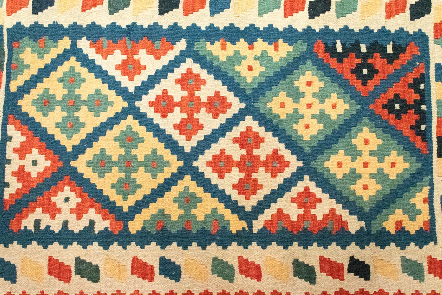 Alfombra Kelim - Oriental - 126 x 83 cm - azul