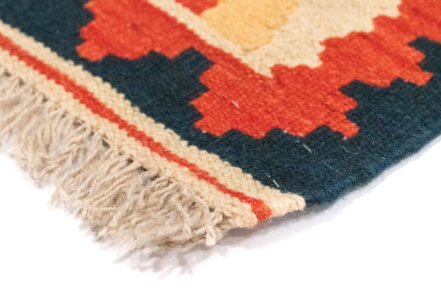 Alfombra Kelim - Oriental - 126 x 83 cm - azul
