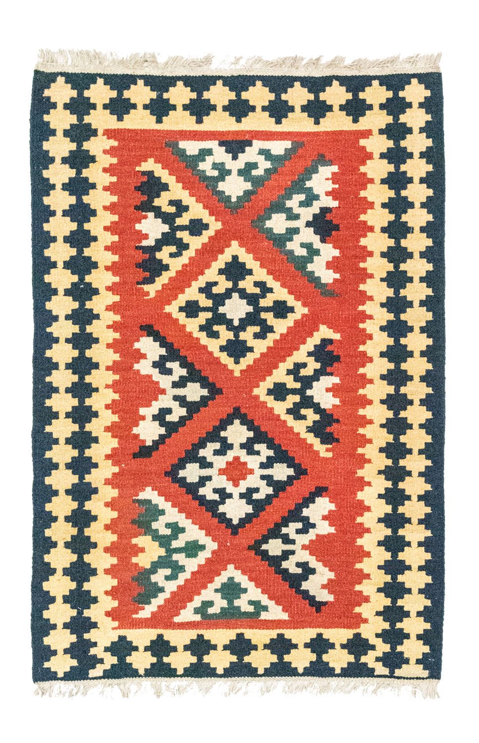Alfombra Kelim - Oriental - 127 x 84 cm - naranja