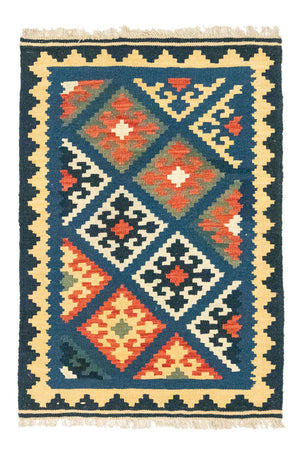 Alfombra Kelim - Oriental - 125 x 85 cm - azul