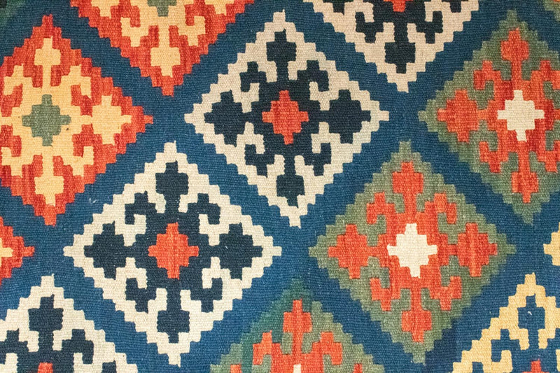 Alfombra Kelim - Oriental - 125 x 85 cm - azul
