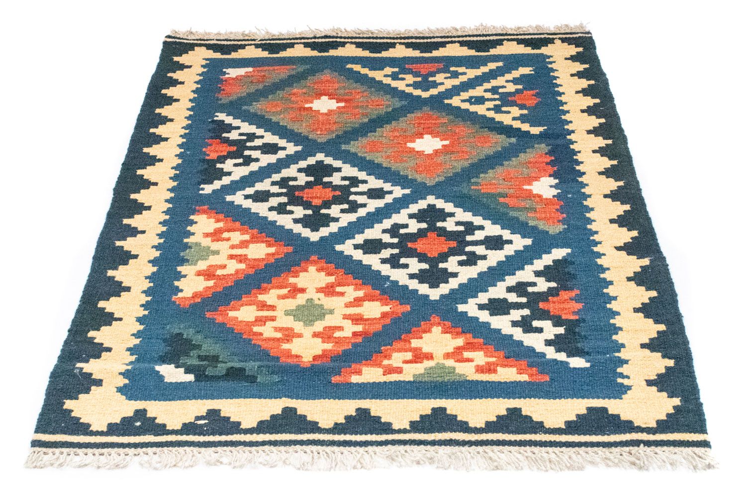 Alfombra Kelim - Oriental - 125 x 85 cm - azul