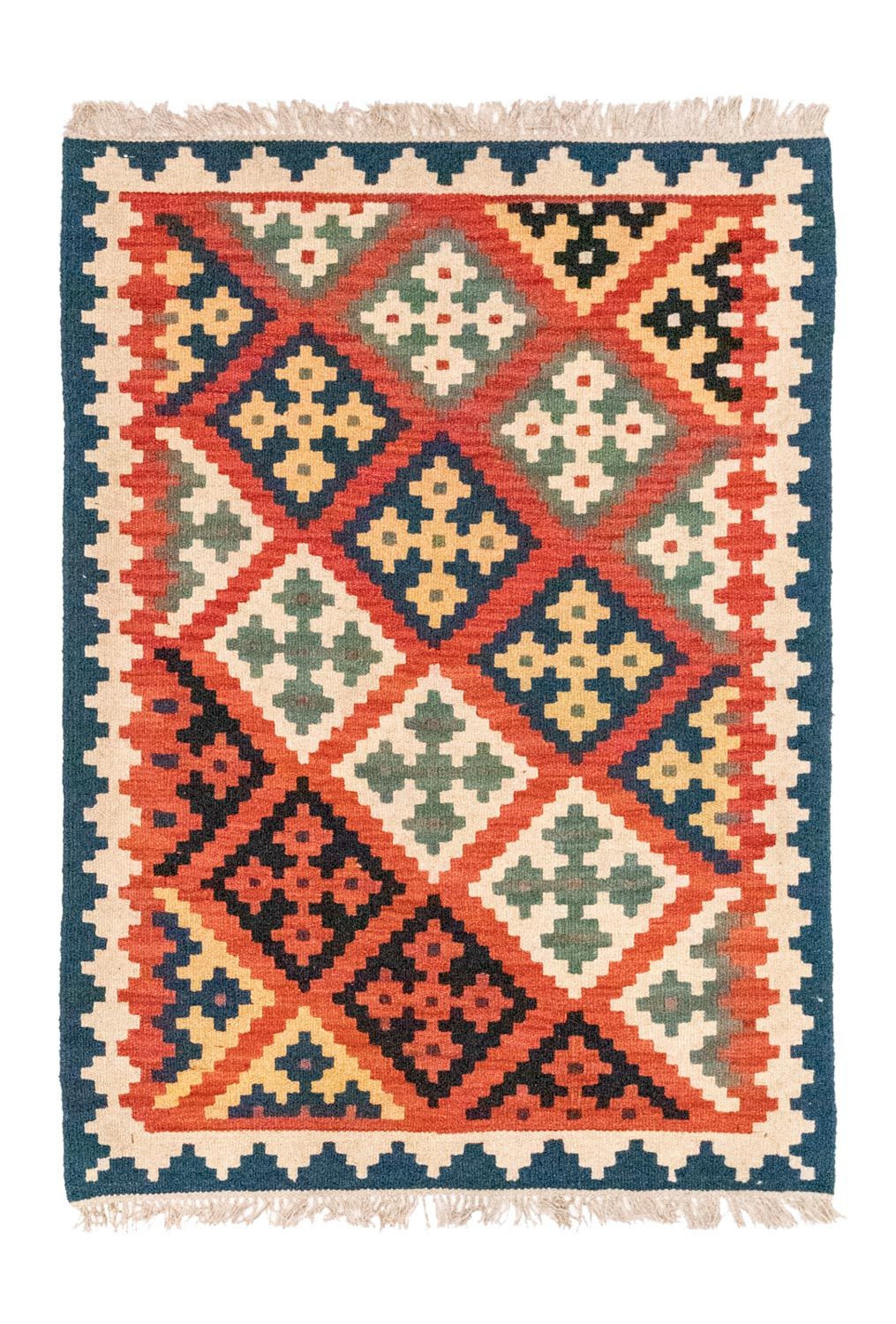 Alfombra Kelim - Oriental - 118 x 85 cm - naranja
