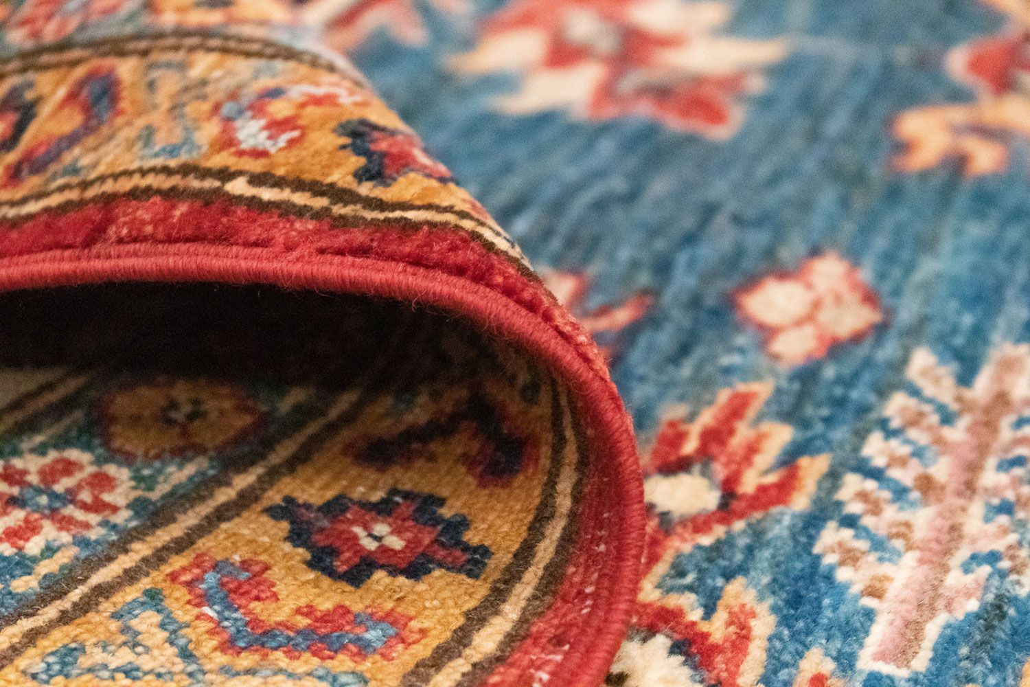 Alfombra Ziegler - Kazak - 292 x 206 cm - azul