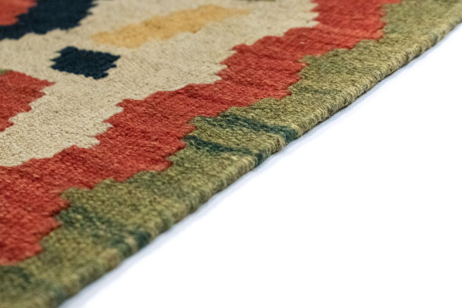 Alfombra Kelim - Oriental - 122 x 80 cm - beige