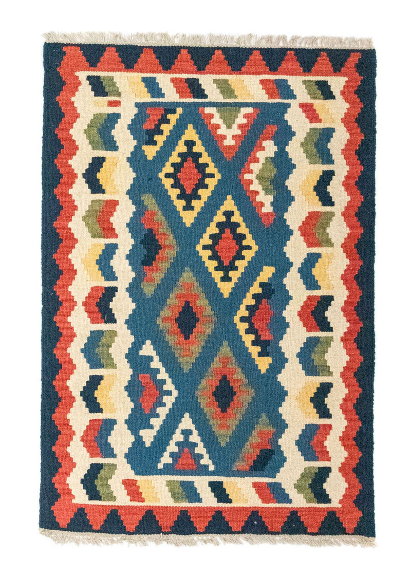 Alfombra Kelim - Oriental - 121 x 80 cm - azul