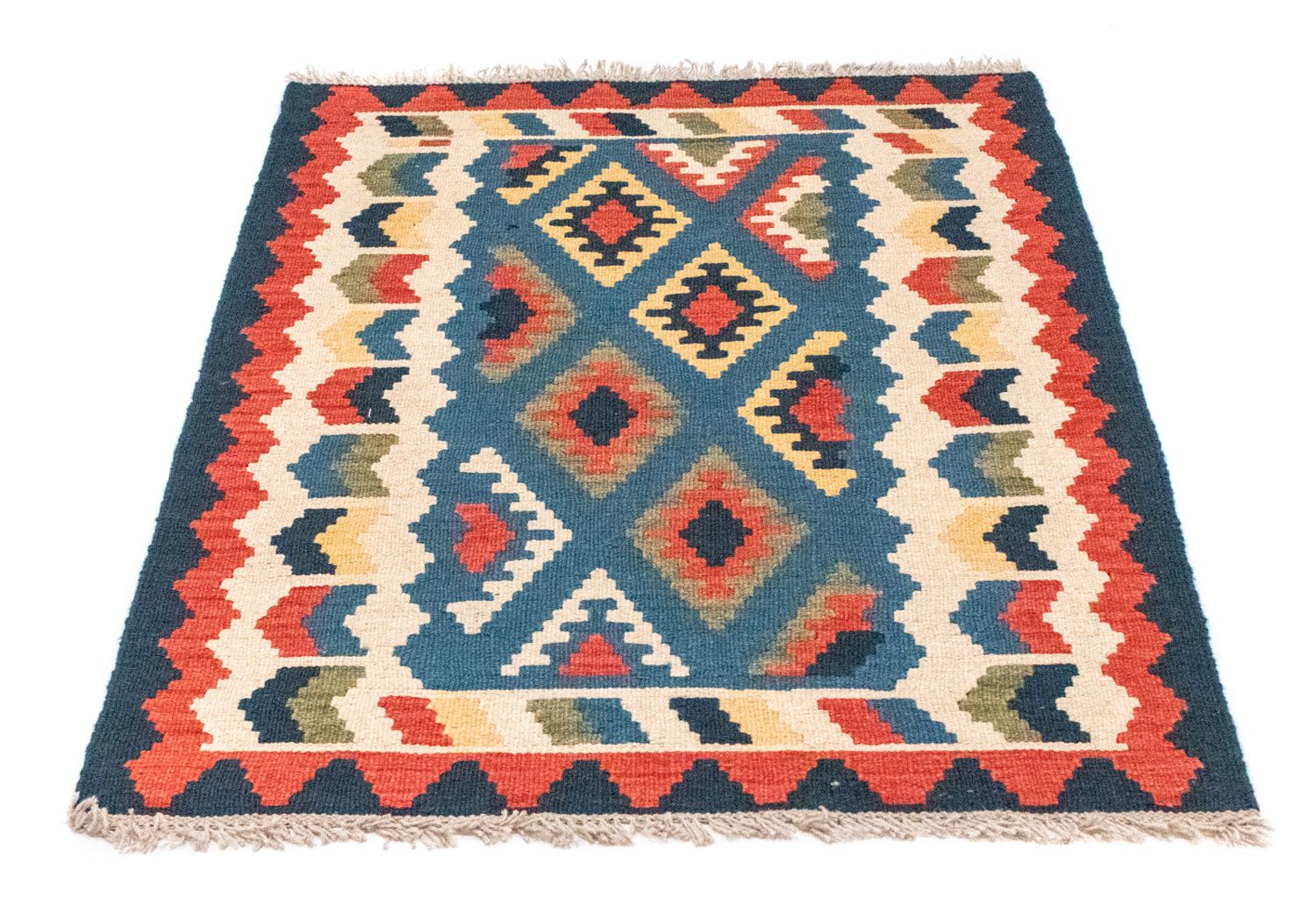 Alfombra Kelim - Oriental - 121 x 80 cm - azul