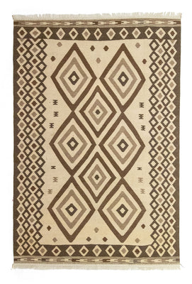 Alfombra Kelim - Oriental - 308 x 205 cm - beige