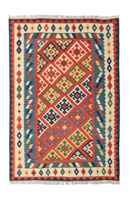 Alfombra Kelim - Oriental - 254 x 170 cm - rojo