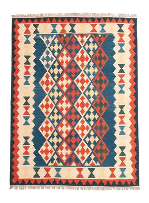 Alfombra Kelim - Oriental - 240 x 185 cm - azul