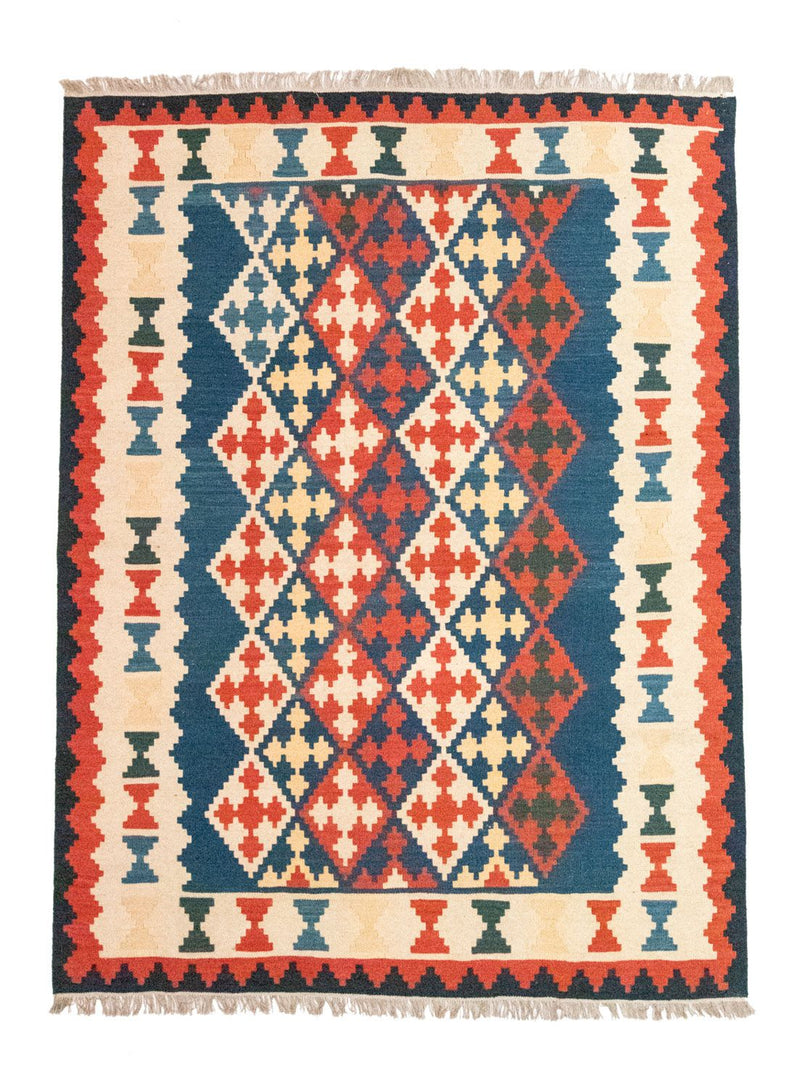 Alfombra Kelim - Oriental - 240 x 185 cm - azul