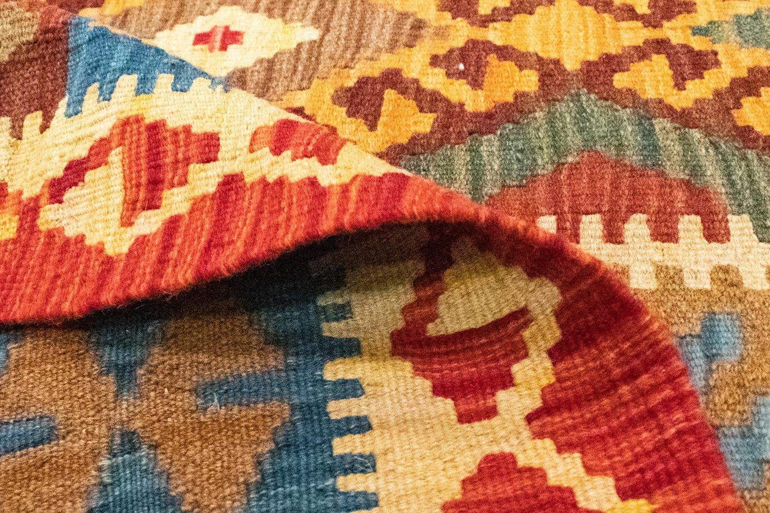 Alfombra Kelim - Oriental - 259 x 161 cm - naranja