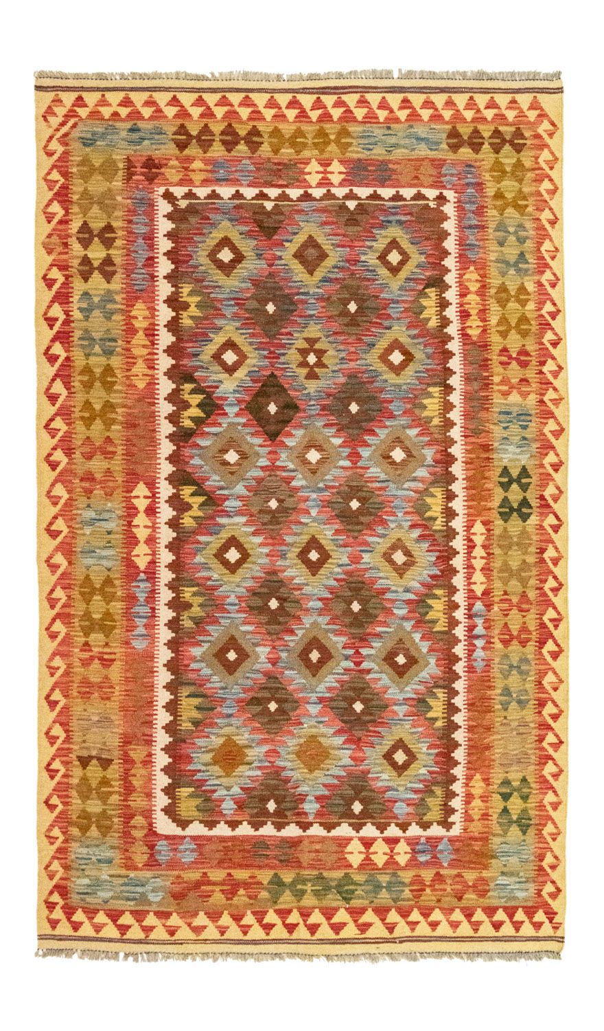 Alfombra Kelim - Oriental - 255 x 153 cm - naranja