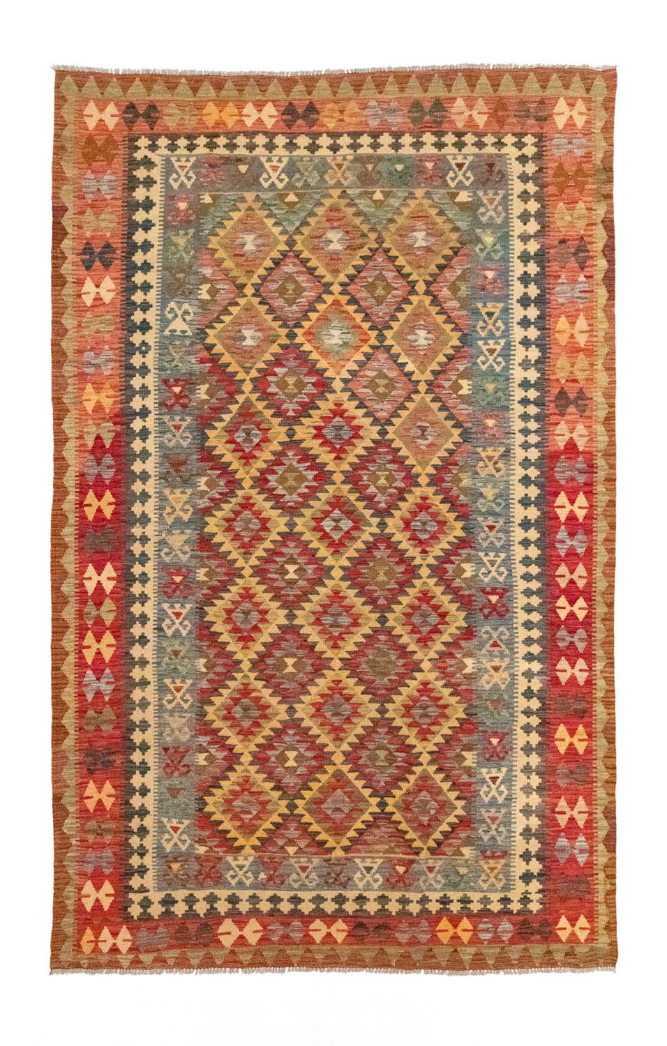 Alfombra Kelim - Oriental - 305 x 195 cm - oro