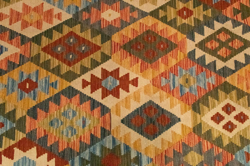 Alfombra Kelim - Oriental - 296 x 197 cm - multicolor