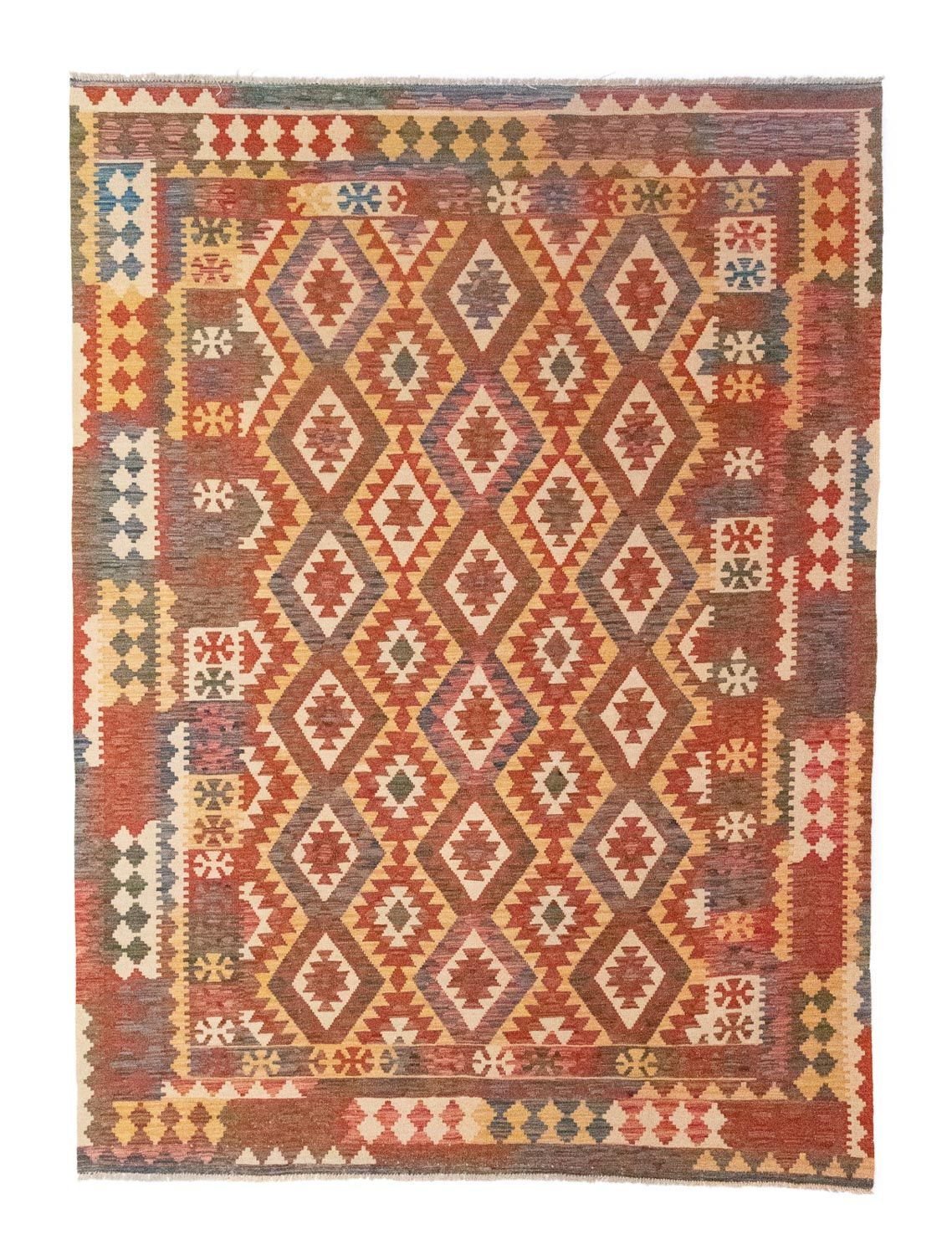 Alfombra Kelim - Oriental - 287 x 201 cm - marrón