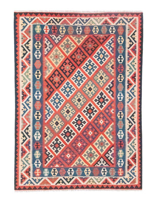 Alfombra Kelim - Oriental - 297 x 202 cm - naranja