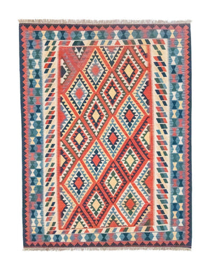 Alfombra Kelim - Oriental - 293 x 205 cm - naranja
