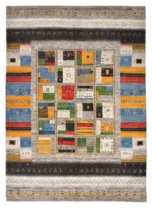 Alfombra Gabbeh - Loribaft Indus - 241 x 174 cm - multicolor