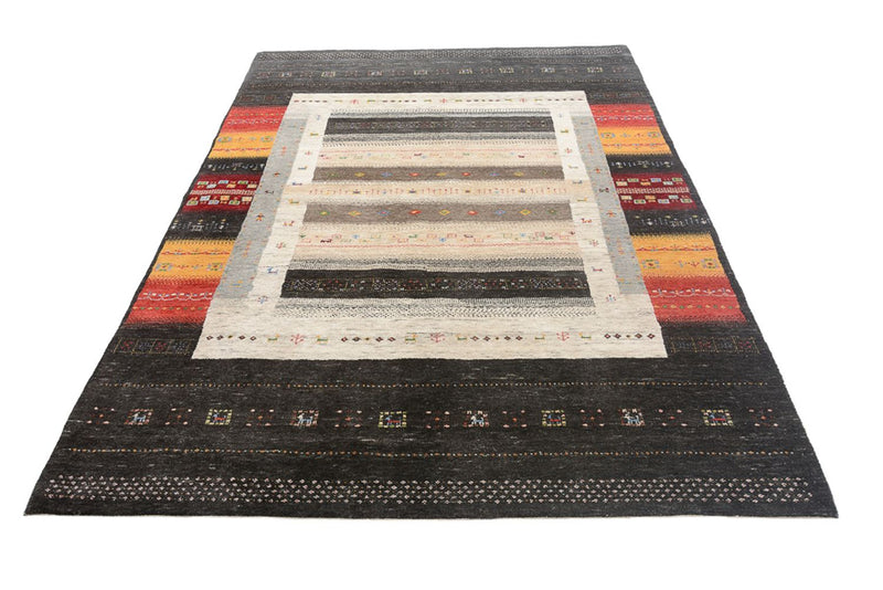 Alfombra Gabbeh - Loribaft Indus - 241 x 175 cm - multicolor