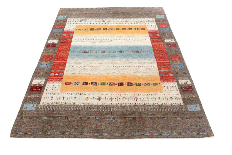 Alfombra Gabbeh - Loribaft Indus - 203 x 146 cm - multicolor
