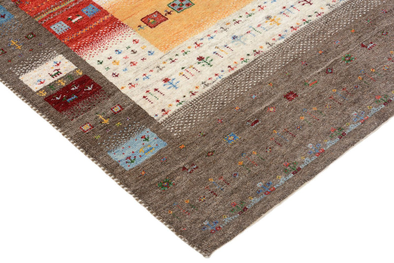 Alfombra Gabbeh - Loribaft Indus - 203 x 146 cm - multicolor
