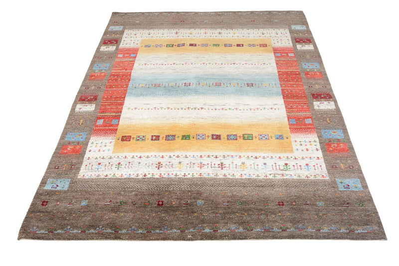 Alfombra Gabbeh - Loribaft Indus - 203 x 146 cm - multicolor