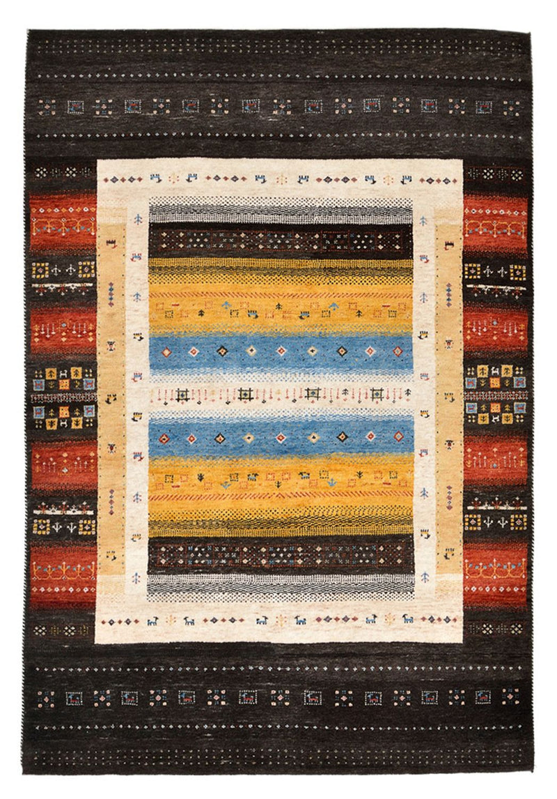 Alfombra Gabbeh - Loribaft Indus - 212 x 143 cm - multicolor
