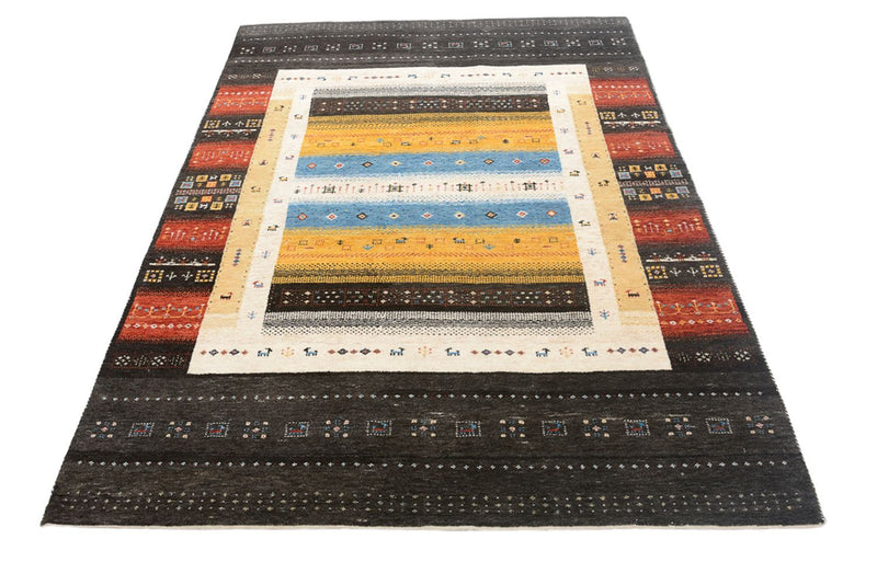 Alfombra Gabbeh - Loribaft Indus - 212 x 143 cm - multicolor