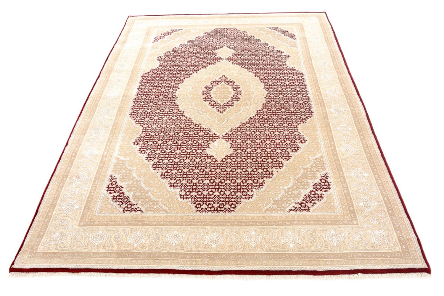 Alfombra oriental - Tabriz - 243 x 167 cm - crema