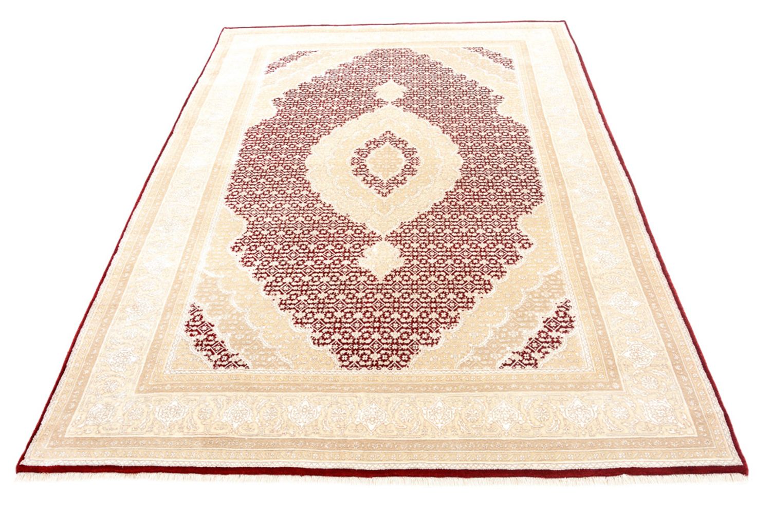 Alfombra oriental - Tabriz - 243 x 167 cm - crema