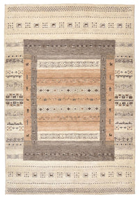 Alfombra Gabbeh - Loribaft Indus - 201 x 140 cm - beige oscuro