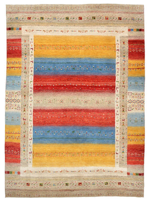 Alfombra Gabbeh - Loribaft Indus - 236 x 173 cm - multicolor