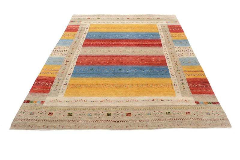Alfombra Gabbeh - Loribaft Indus - 236 x 173 cm - multicolor