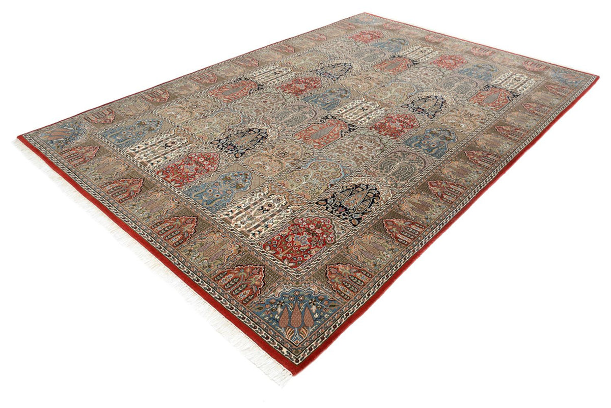 Alfombra oriental - Ghom - Indus - 306 x 211 cm - beige oscuro