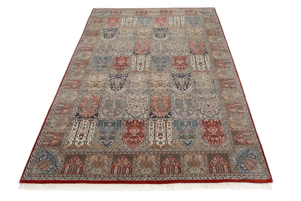Alfombra oriental - Ghom - Indus - 306 x 211 cm - beige oscuro