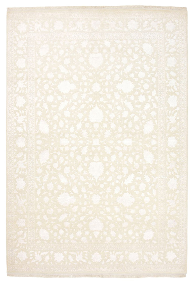 Alfombra oriental - 350 x 242 cm - blanco