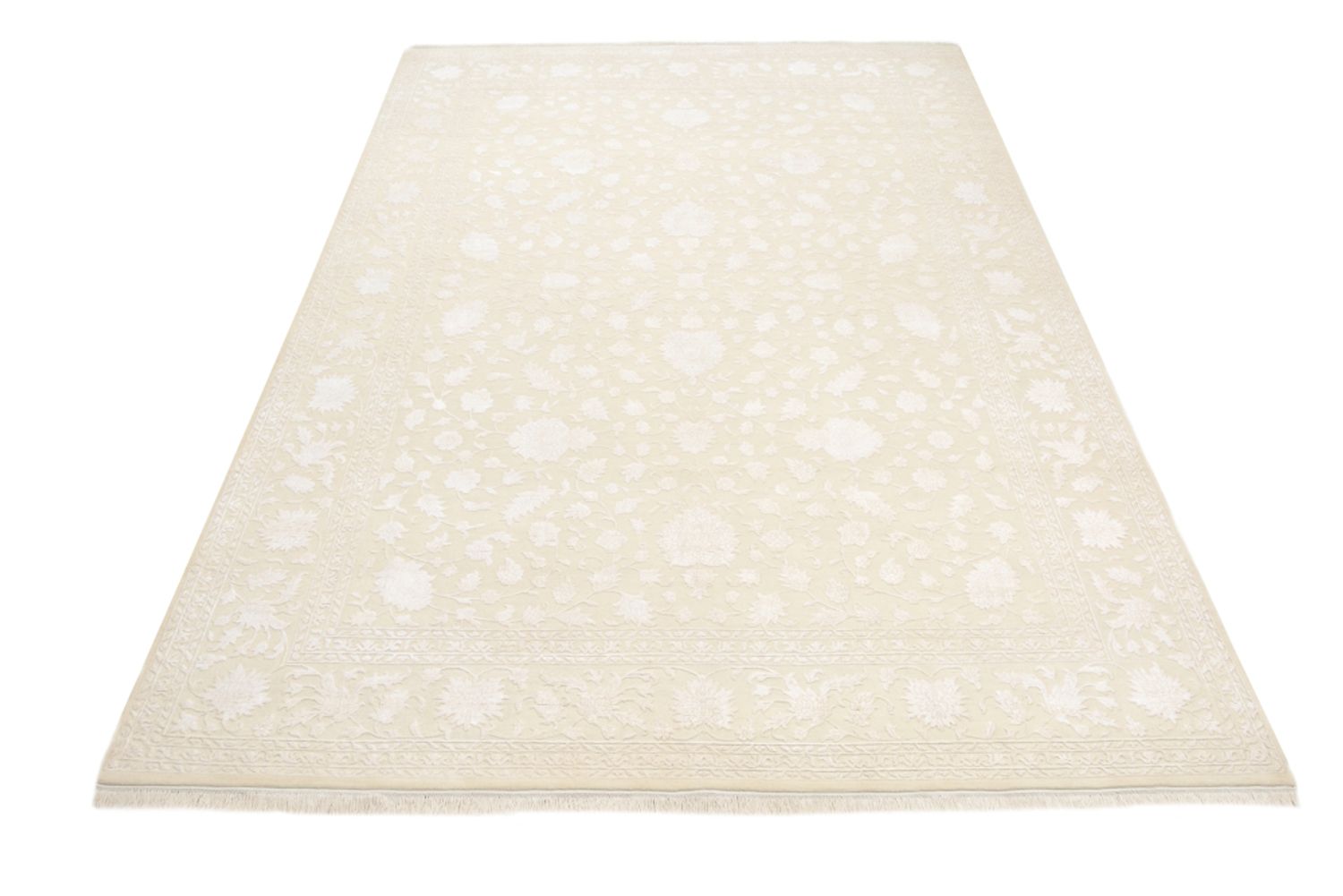 Alfombra oriental - 350 x 242 cm - blanco