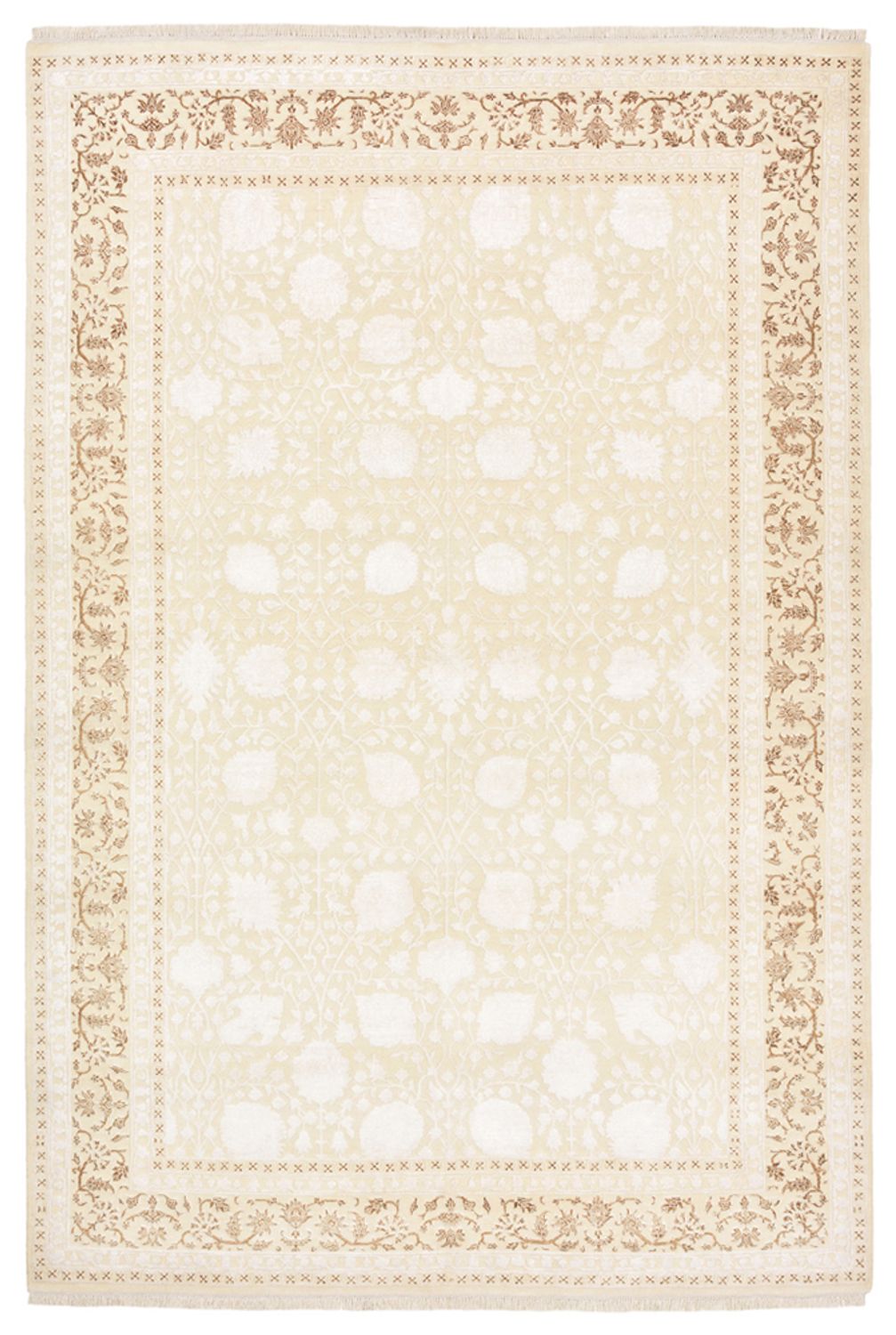 Alfombra oriental - 294 x 199 cm - crema