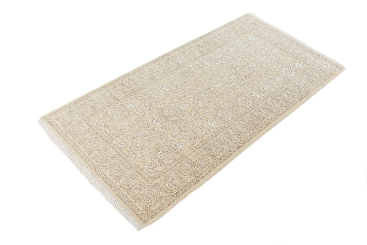 Alfombra oriental - 144 x 73 cm - beige claro